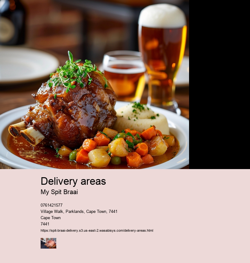 Delivery areas