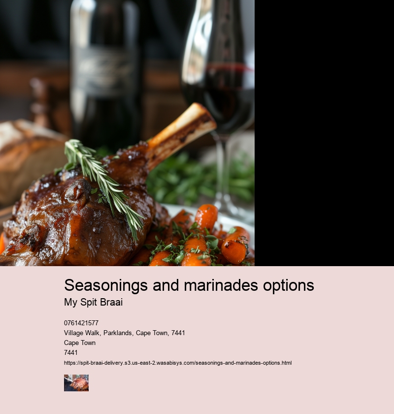 Seasonings and marinades options